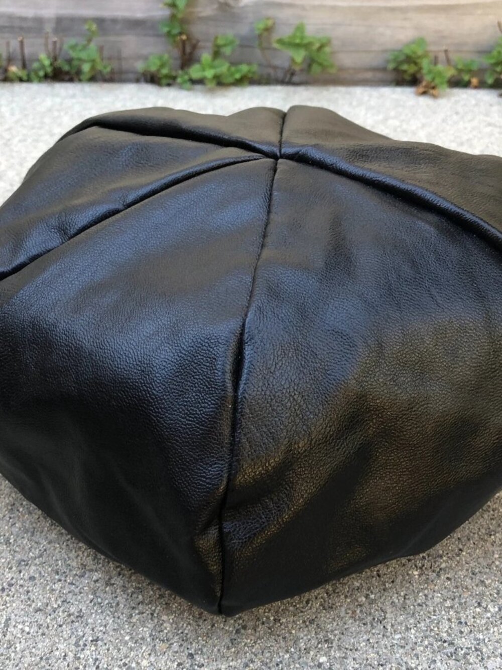 Men's Vegan Leather Newsboy Gatsby Hat One Size Black Cap